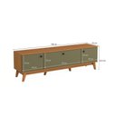 Ver imagem 4 de Rack Kappesberg 3 Portas Canela/verde Frevo 180cm