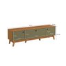 Rack Kappesberg 3 Portas Canela/verde Frevo 180cm - 4