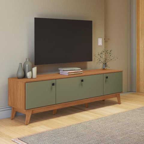 Rack Kappesberg 3 Portas Canela/verde Frevo 180cm