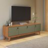 Rack Kappesberg 3 Portas Canela/verde Frevo 180cm - 1