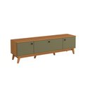 Ver imagem 2 de Rack Kappesberg 3 Portas Canela/verde Frevo 180cm