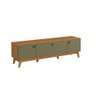 Rack Kappesberg 3 Portas Canela/verde Frevo 180cm - 2