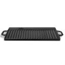 Ver imagem 3 de Chapa de Ferro Fundido Grill Reversível 51x23cm Fogão Forno Churrasqueira Mta 8320