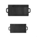 Ver imagem 1 de Chapa de Ferro Fundido Grill Reversível 51x23cm Fogão Forno Churrasqueira Mta 8320