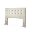 Ver imagem 5 de Cabeceira King Estofada Serena Capitonê 193 cm - Linho Off White