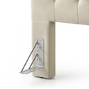 Ver imagem 4 de Cabeceira King Estofada Serena Capitonê 193 cm - Linho Off White