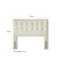 Ver imagem 7 de Cabeceira King Estofada Serena Capitonê 193 cm - Linho Off White