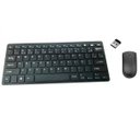 Ver imagem 1 de Kit Combo Teclado E Mouse Ultra Slim Sem Fio Wireless Usb ABNT 2 Preto