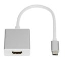 Ver imagem 3 de Adaptador Conversor Usb C 3.1 Type C Macho para Hdmi Femea Prata