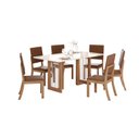 Ver imagem 1 de Mesa Jantar Yara 160 6 Cadeiras Milla Plus Caramelo - Henn