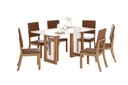 Ver imagem 1 de Mesa Jantar Yara 160 6 Cadeiras Milla Plus Caramelo - Henn