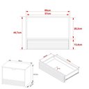 Ver imagem 5 de Gabinete Banheiro 1 Porta 1 Gaveta 60Cm Suspenso Multimóveis Vcr10091 Amêndoa/Amêndoa/Mármore