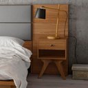 Ver imagem 2 de Mesa de Cabeceira Retro Cor Freijo - 57181