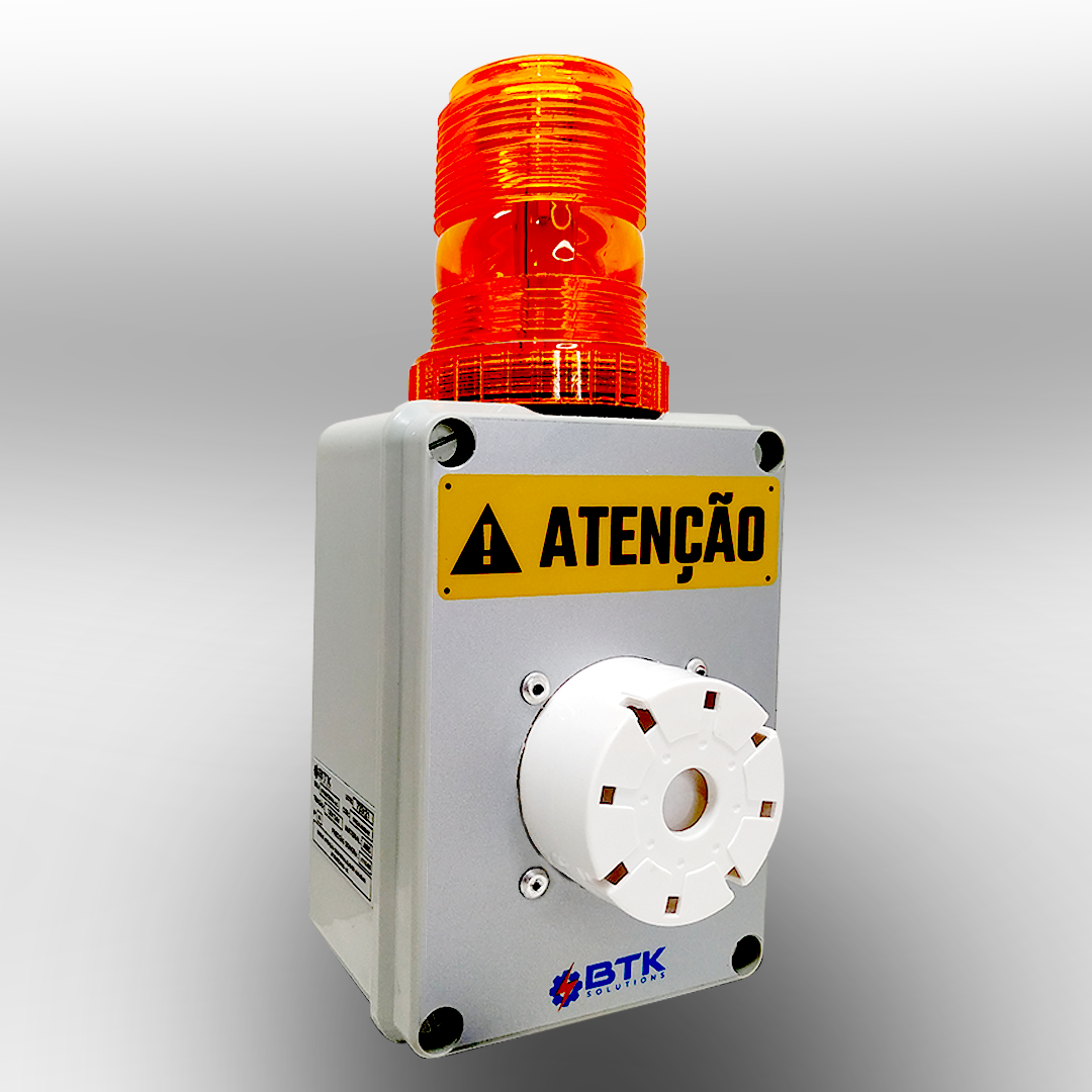 Conjunto audiovisual de alerta BTK-SRZ3900 Sinalizador de ATENÇÃO Máquinas / Equipamentos Aviso Pont - 3