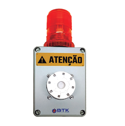 Conjunto audiovisual de alerta BTK-SRZ3900 Sinalizador de ATENÇÃO Máquinas / Equipamentos Aviso Pont - 1