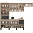 Ver imagem 2 de Cozinha Modulada Compacta Firenze - Avena Grafite com 04 Peças