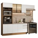 Ver imagem 2 de Armário de Cozinha Completa 270 cm Rustic/Branco Glamy Madesa 18