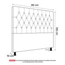 Ver imagem 6 de Cabeceira Cama Box Solteiro Nice 90cm Suede Azul - Abmaza