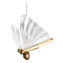 Ver imagem 1 de Pendente Borboleta de Cristal Dourado - Iluminação LED Minimalista