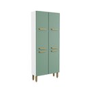 Ver imagem 1 de Armário Paneleiro de Aço 6 Portas Verde Bella Bertolini