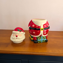 Ver imagem 3 de Pote - Bombonier - Papai Noel - Cerâmica com Tampa