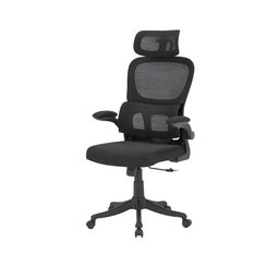 Cadeira Escritório Ergonômica B500 Luvinco Cor Preto com Suporte Lombar Estofado Mesh - 1