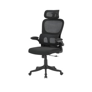 Cadeira Escritório Ergonômica B500 Luvinco Cor Preto com Suporte Lombar Estofado Mesh