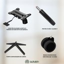 Ver mais imagens de Cadeira Escritório Ergonômica B500 Luvinco Cor Preto com Suporte Lombar Estofado Mesh