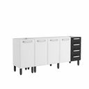 Ver imagem 1 de Gabinete Cozinha Evidence 2.00MT 4 Portas 4 Gv - Bertolini