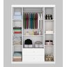 Guarda Roupa Infantil 4 Portas 2 Gavetas Branco Alvin - 4