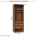 Ver imagem 6 de Guarda-Roupa Modulado 3 Peças 5 Portas Arani CabeCasa MadeiraOriginals