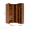 Guarda-Roupa Modulado 3 Peças 5 Portas Arani CabeCasa MadeiraOriginals - 4