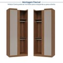 Ver imagem 5 de Guarda-Roupa Modulado 3 Peças 5 Portas Arani CabeCasa MadeiraOriginals