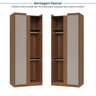 Guarda-Roupa Modulado 3 Peças 5 Portas Arani CabeCasa MadeiraOriginals - 5