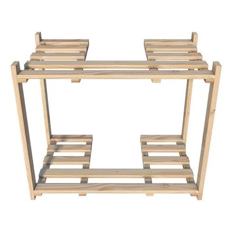 Gabinete Banheiro em Madeira Natural Facil Montagem Elegante Technox Marrom