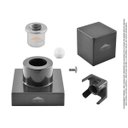Ver imagem 5 de Acabamento Quadrado Registro Deca Preto Black Lucca Pisa