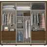 Guarda-Roupa de Casal 3 Portas Deslizantes Colina Henn - Castanho - 3