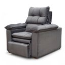 Ver imagem 3 de Poltrona do Papai Reclinável Retrátil Bonari Veludo Cinza Grafite - Loja Sheep