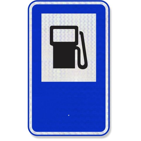 Placa de Sinalização Posto Abastecimento Sau-09 Resolução Contran Nº 180