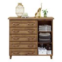 Ver imagem 3 de Cômoda Sapateira 1 Porta 5 Gavetas Móveis Cavazotto