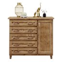 Ver imagem 2 de Cômoda Sapateira 1 Porta 5 Gavetas Móveis Cavazotto