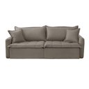 Ver imagem 6 de Sofá Cama Veludo em Madeira Eucalipto 280cm Meu Sofá Online B002 Veludo Capuccino
