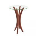 Ver imagem 1 de Mesa de Bar Alta Madeira Maciça com Tampo de Vidro Rima Madebal