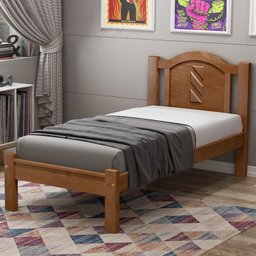 Cama Solteiro Grécia Móveis Cavazotto - 1