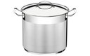 Ver imagem 1 de Caldeirão Tramontina Professional em Aço Inox Fundo Triplo com Tampa e Alças 28 Cm 15,7 L Tramontina