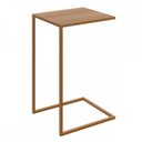 Ver imagem 2 de Mesa Lateral L35 X A64cm 27820 Steel Quadra Artesano - Hanover/dourado