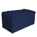 Ver imagem 3 de Kit Cabeceira Calçadeira Liverpool 90cm Solteiro Azul