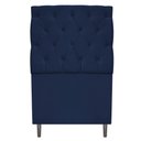 Ver imagem 2 de Kit Cabeceira Calçadeira Liverpool 90cm Solteiro Azul