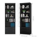 Ver imagem 4 de Conjunto 2 Estantes Livreiro Kenner Preto Fosco