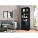 Ver imagem 2 de Conjunto 2 Estantes Livreiro Kenner Preto Fosco